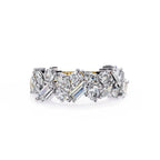 Radiant Brilliance Side Stone Diamond Ring