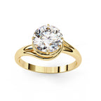 Elegant Central Stone Solitaire Ring