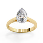 Elegant Solitaire Central Stone Statement Ring
