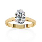 Elegant Solitaire Central Stone Ring