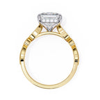 Elegant Central Stone Diamond Ring with Radiant Side Accents