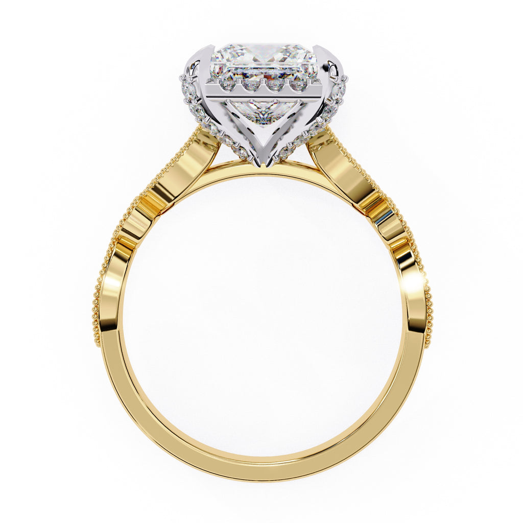Elegant Diamond Side Stone Brilliance Ring