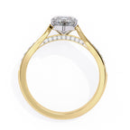 Elegant Central Stone Brilliance Ring with Shimmering Side Accents