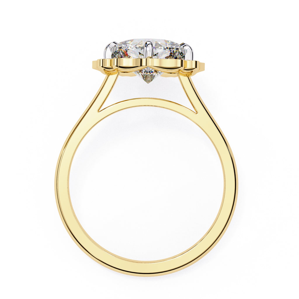 Elegant Diamond Central Stone Ring