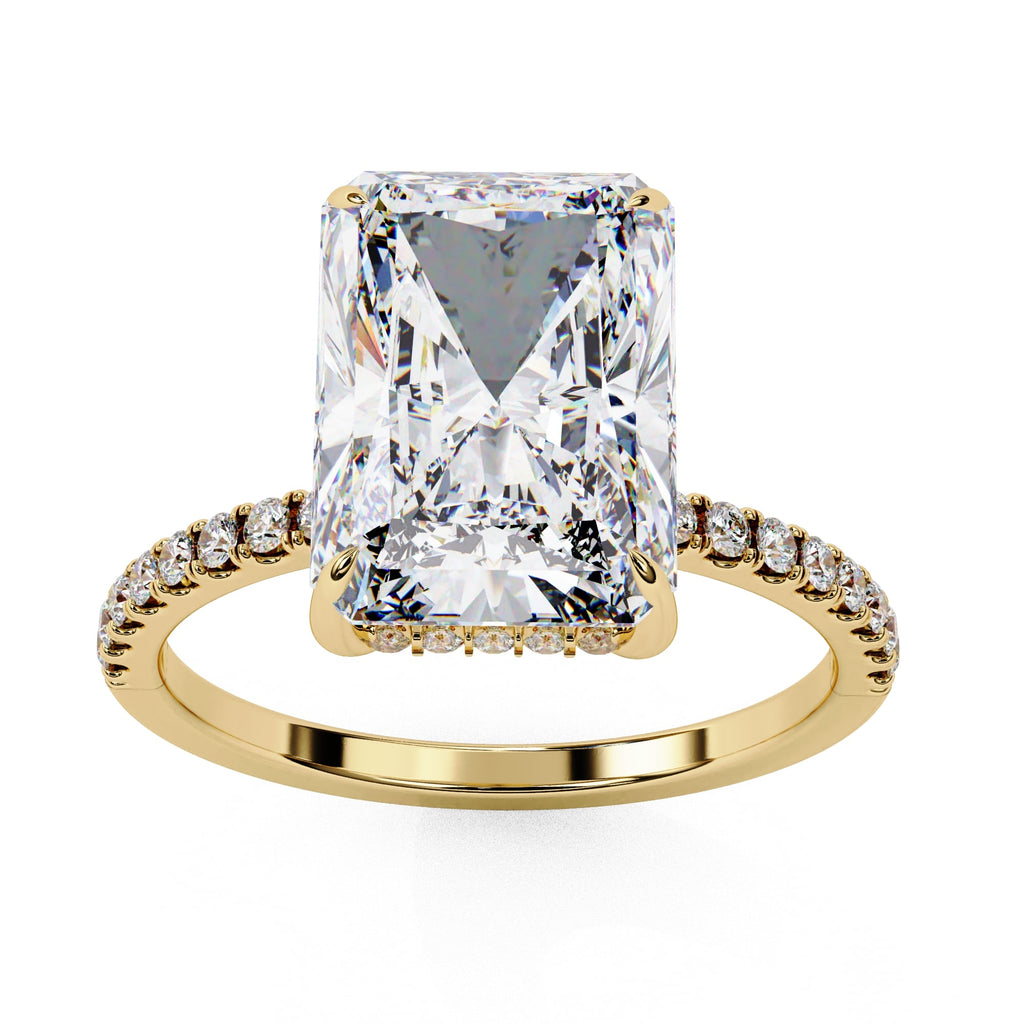 Elegant Diamond Side Stone Brilliance Ring