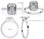 Elegant Central Stone Solitaire Ring