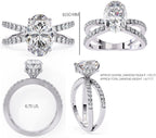 Elegant Central Stone Diamond Side Accent Ring