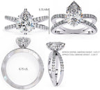 Elegant Diamond Central Stone Ring