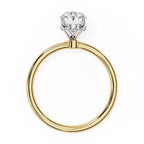 Elegant Central Stone Diamond Ring with Sparkling Side Accents