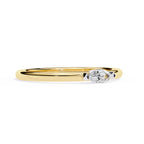Radiant Solitaire Central Stone Ring