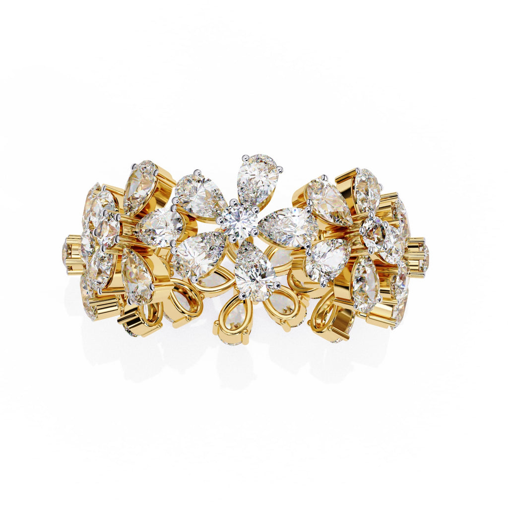 Elegant Diamond Side Stone Brilliance Ring