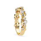 Elegant Diamond Side Stone Brilliance Ring