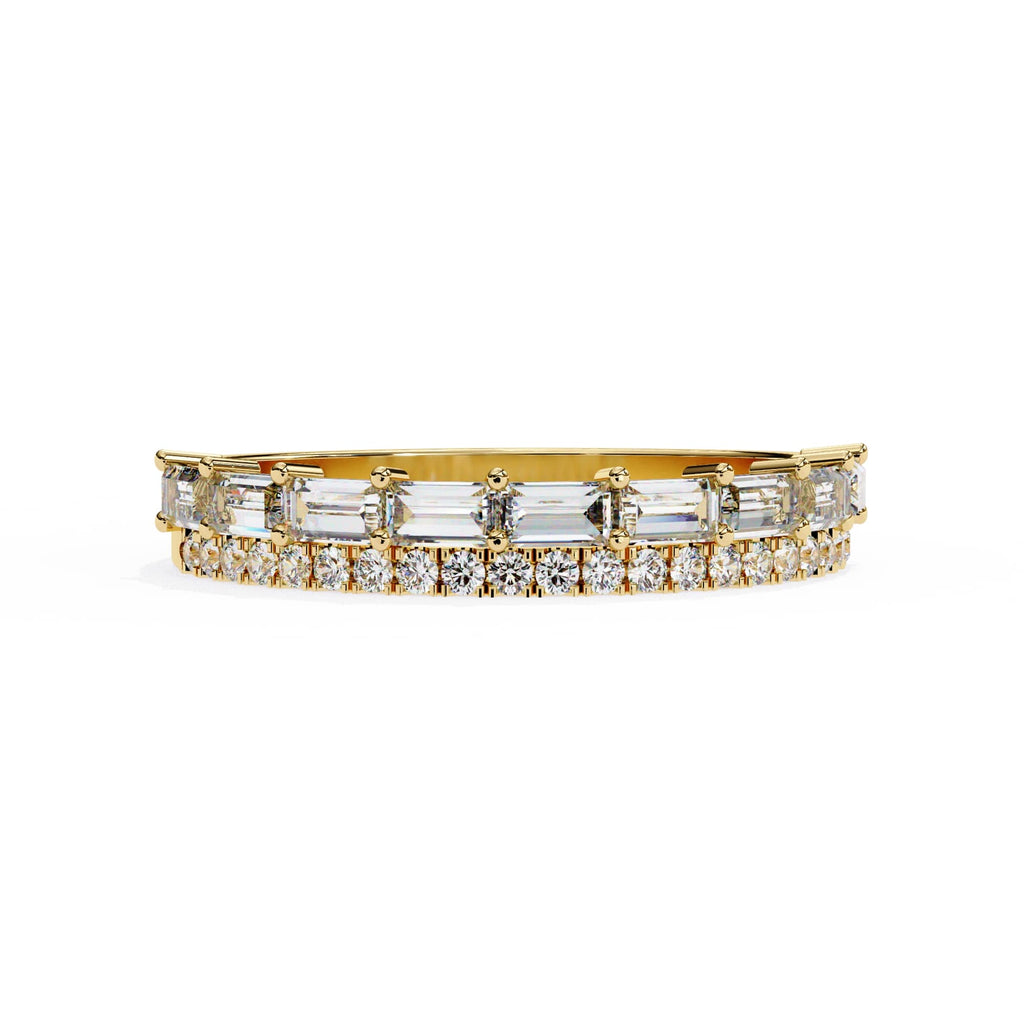 Elegant Diamond Side Stone Brilliance Ring
