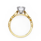 Elegant Side Stone Diamond Central Ring
