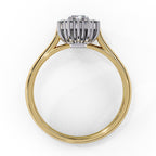Elegant Central Stone Diamond Halo Ring