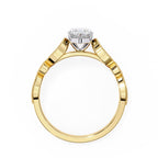 Elegant Central Stone Diamond Ring with Side Accents