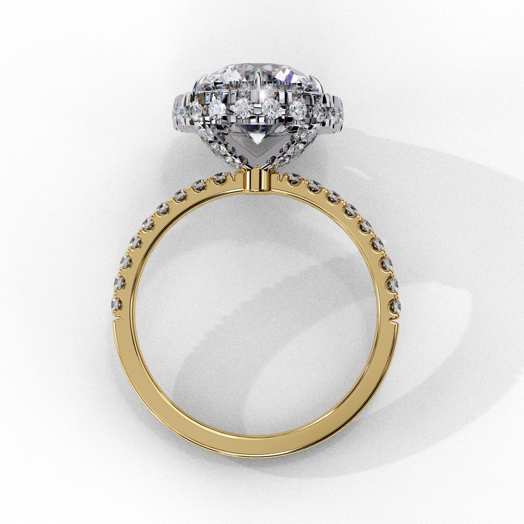 Elegant Diamond Central Stone Brilliance Ring