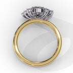 Elegant Central Stone Diamond Ring with Side Accents