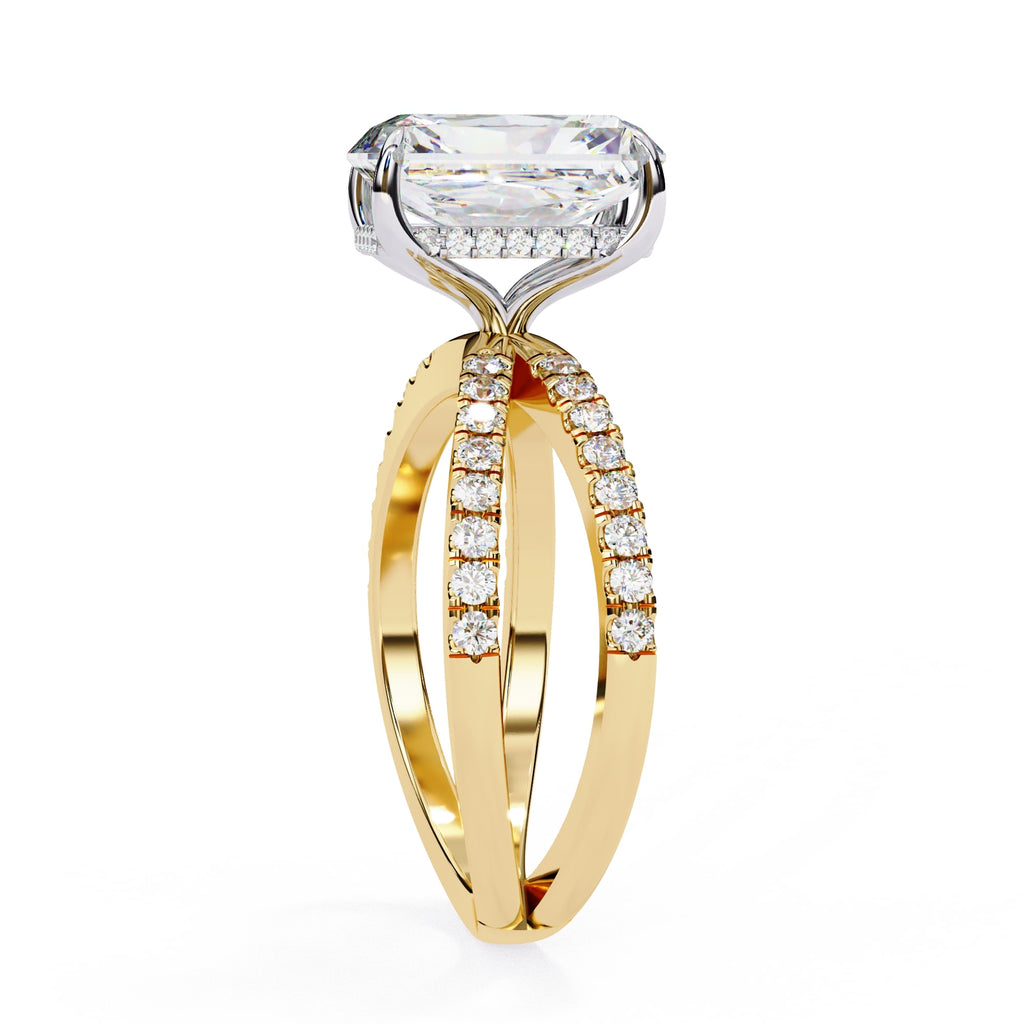 Elegant Diamond Side Stone Brilliance Ring