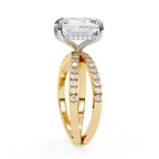 Elegant Diamond Side Stone Brilliance Ring