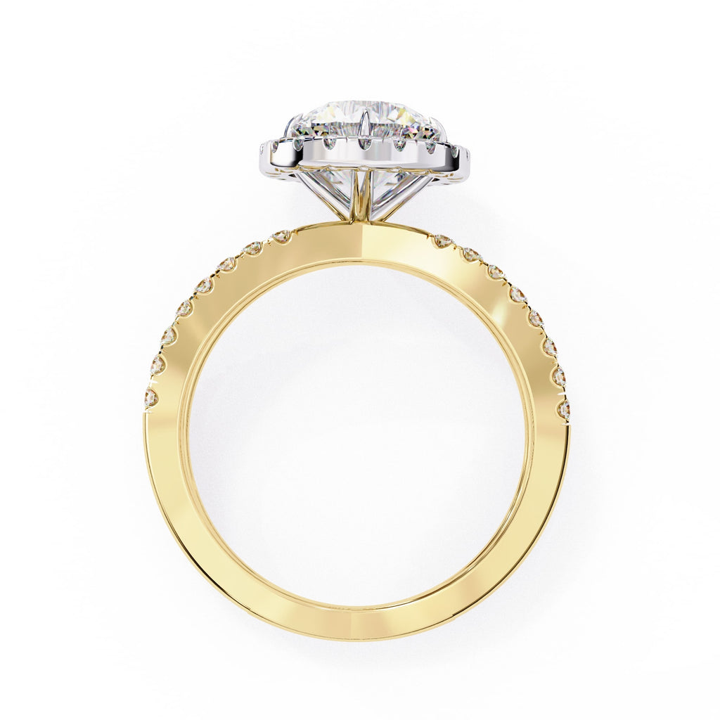 Elegant Central Stone Diamond Ring with Radiant Side Accents