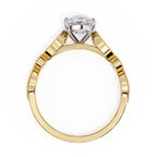 Elegant Diamond Central Stone Ring