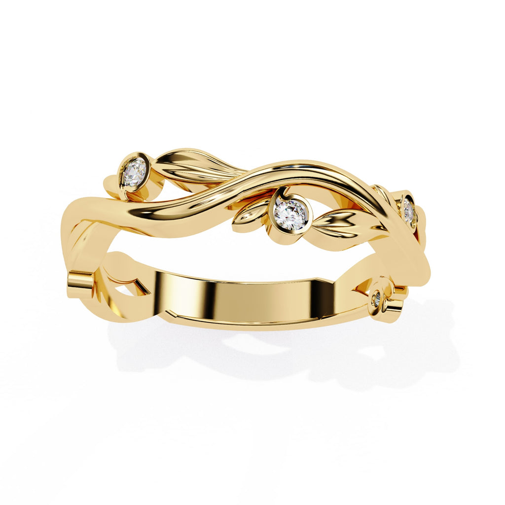 Elegant Diamond Side Stone Brilliance Ring