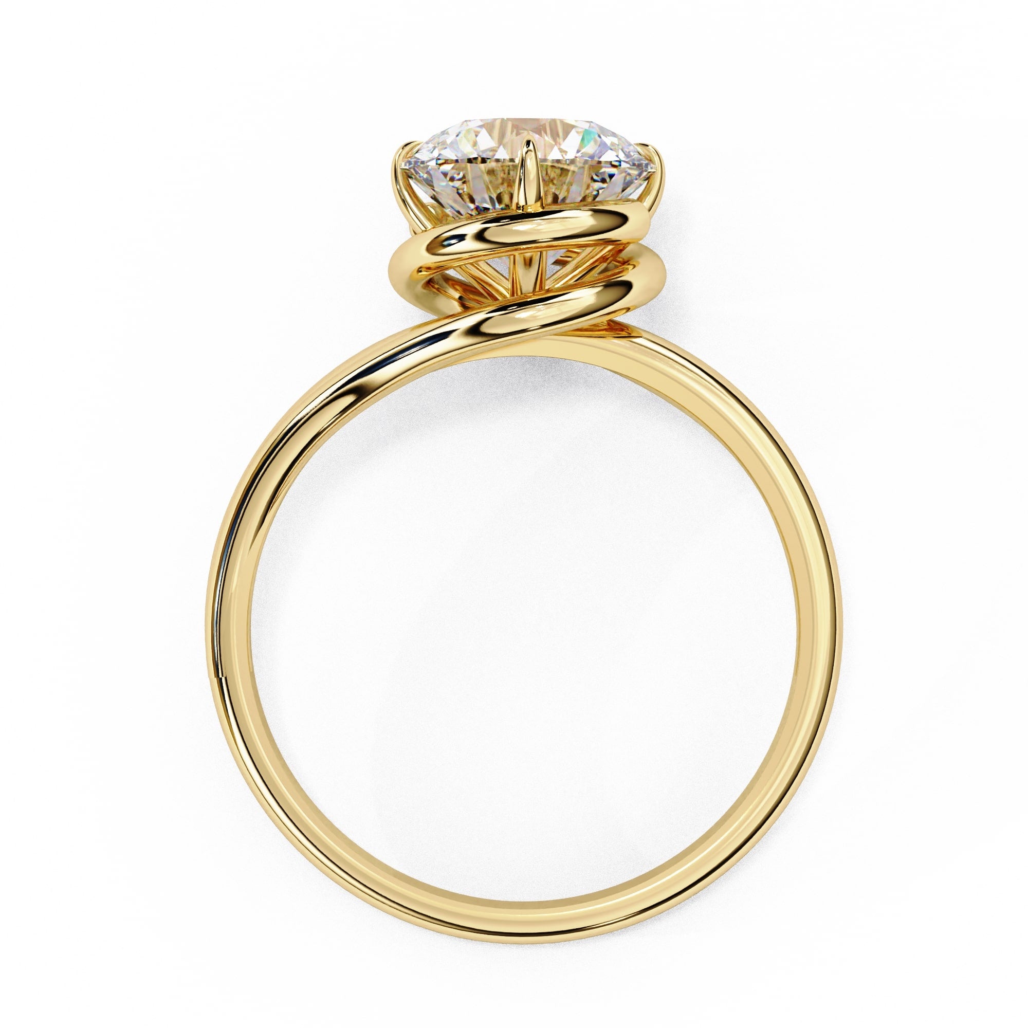 Elegant Central Stone Solitaire Ring