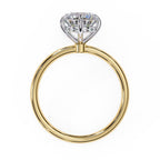 Elegant Diamond Center Stone Ring with Side Accents