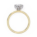 Elegant Central Stone Diamond Ring with Side Accents