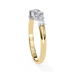 Elegant Diamond Side Stone Brilliance Ring