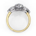 Radiant Multi-Stone Central Cluster Ring