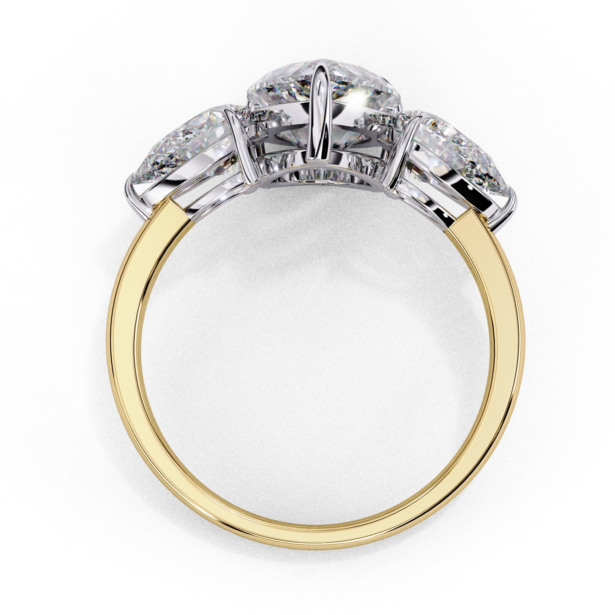 Radiant Multi-Stone Central Cluster Ring