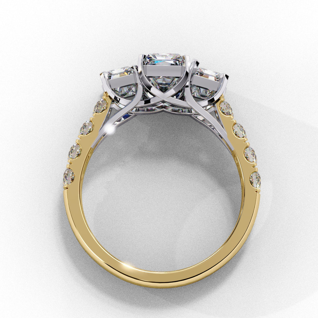 Elegant Central Stone Diamond Cluster Ring