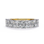Radiant Diamond Side Stone Eternity Ring