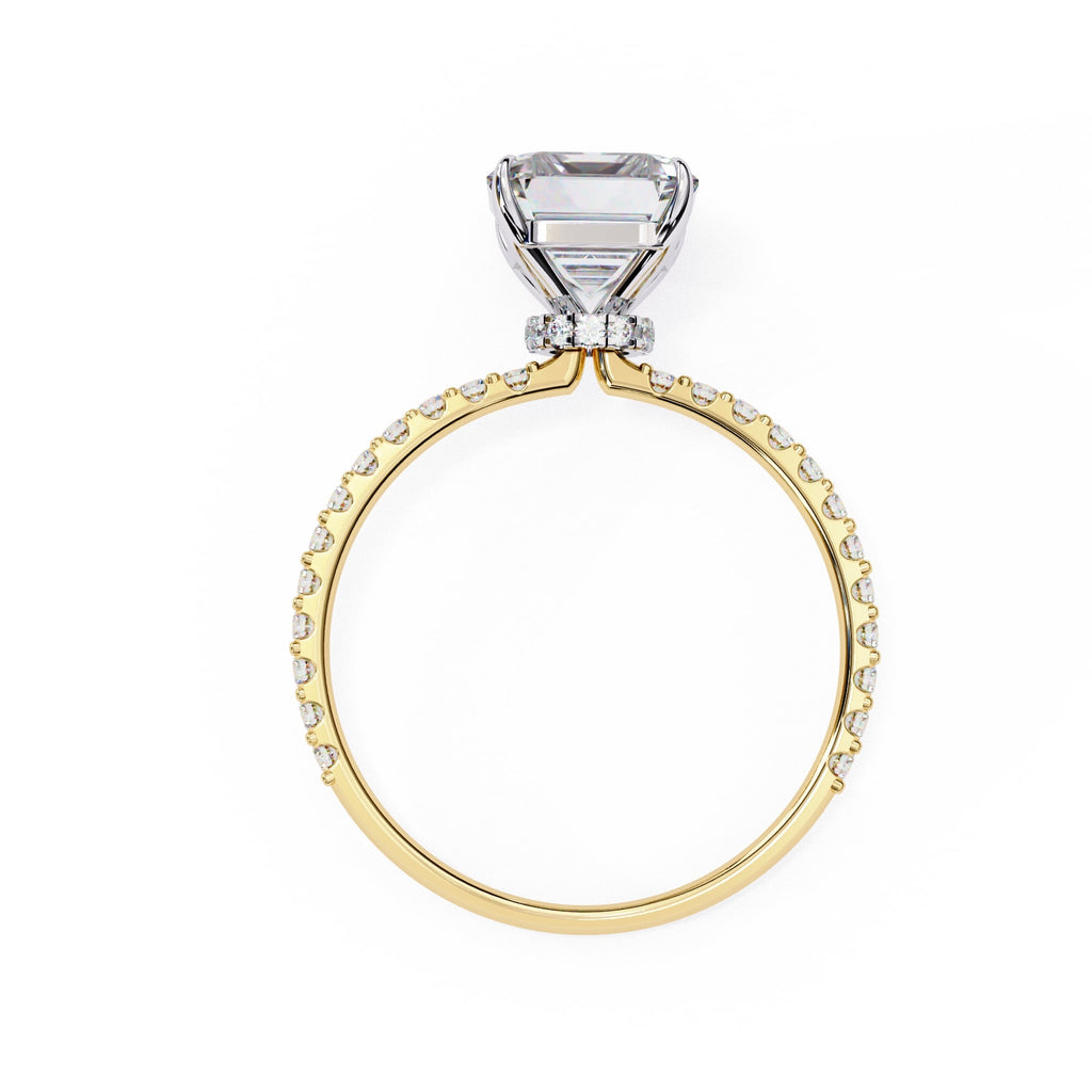 Radiant Central Stone Diamond Halo Ring