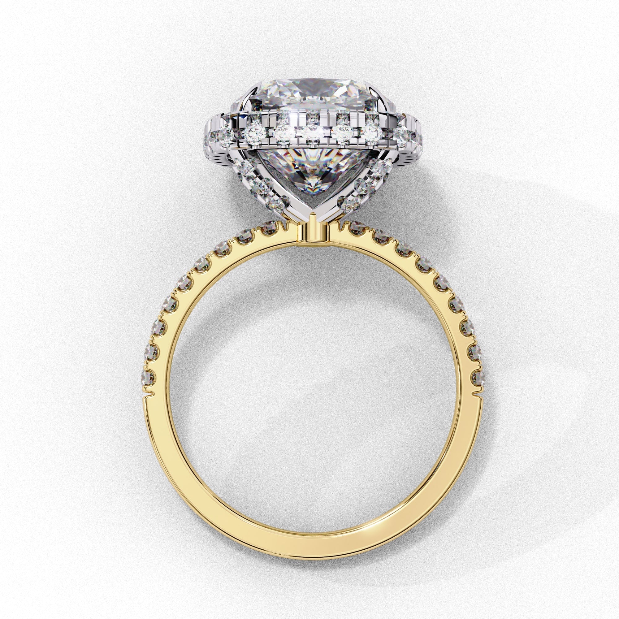 Elegant Diamond Side Stone Brilliance Ring