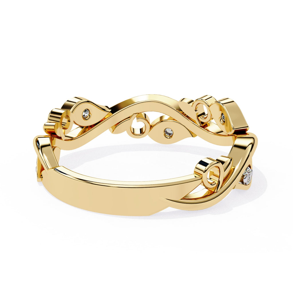 Elegant Diamond Side Stone Brilliance Ring