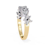 Sparkling Side Stone Diamond Eternity Ring