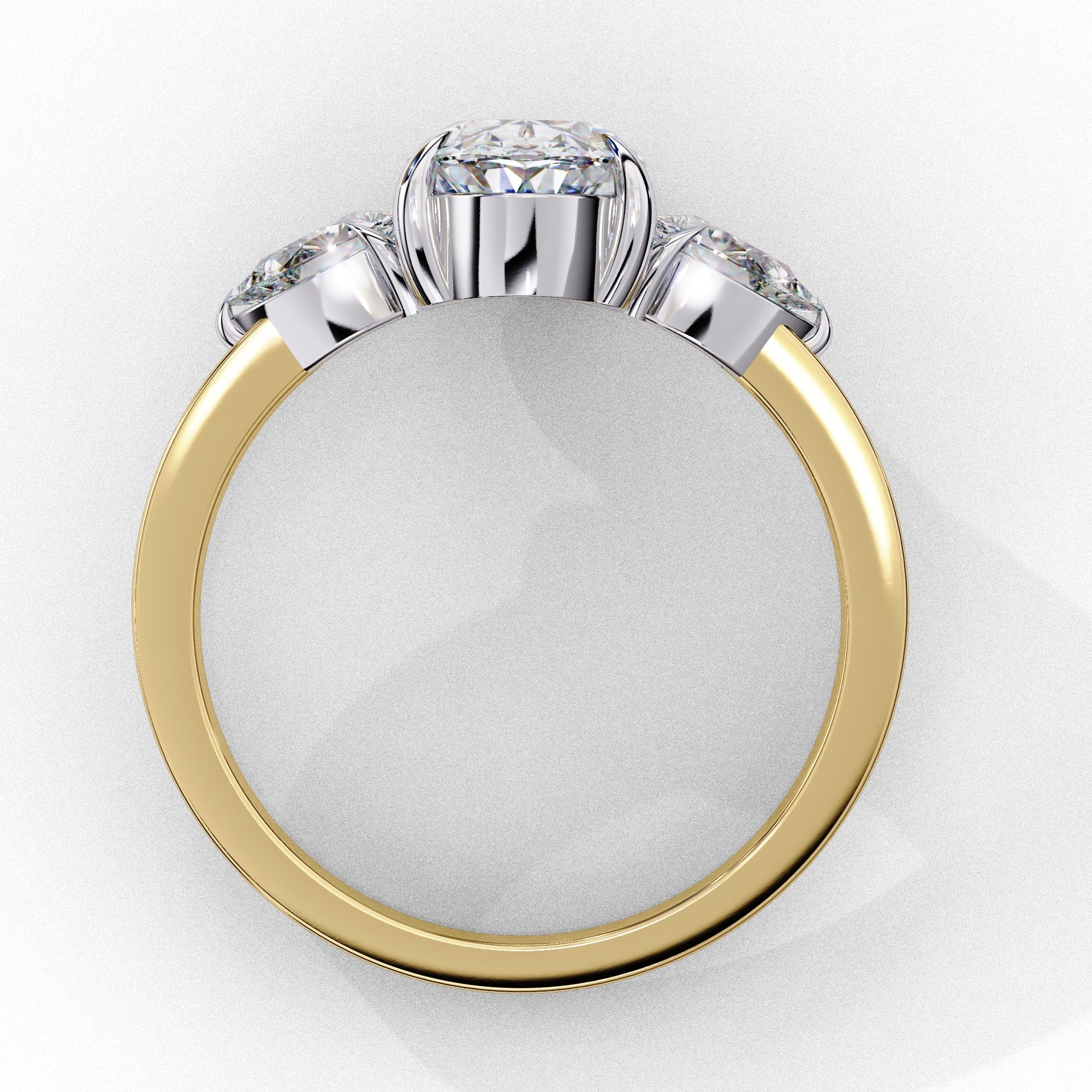Elegant Multi-Stone Central Brilliance Ring