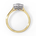 Elegant Central Stone Diamond Ring with Radiant Side Accents
