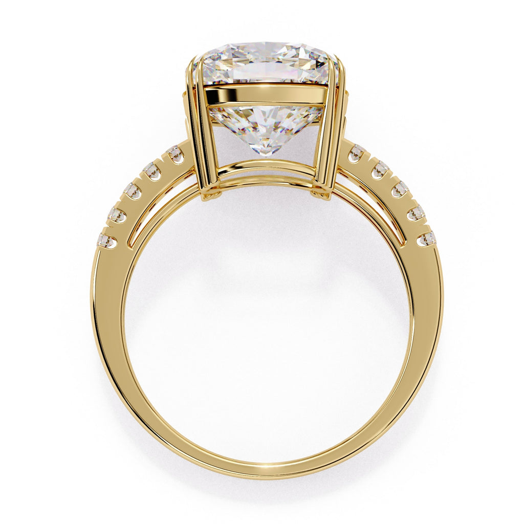 Elegant Diamond Side Stone Brilliance Ring