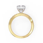 Elegant Central Stone Diamond Ring with Radiant Side Accents