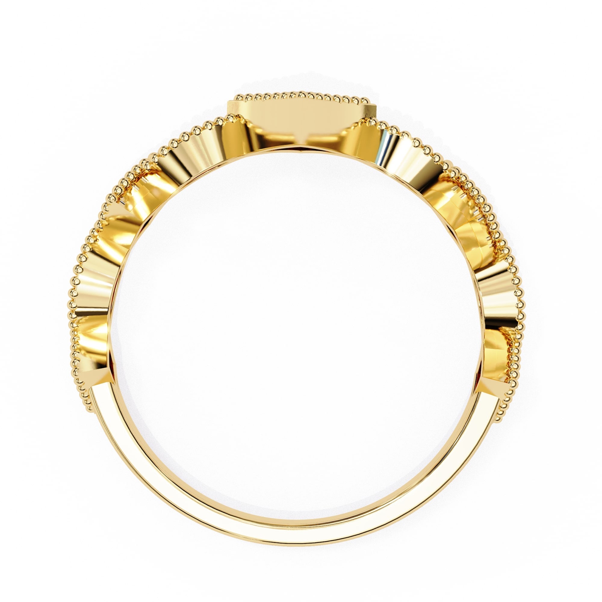 Elegant Diamond Side Stone Brilliance Ring