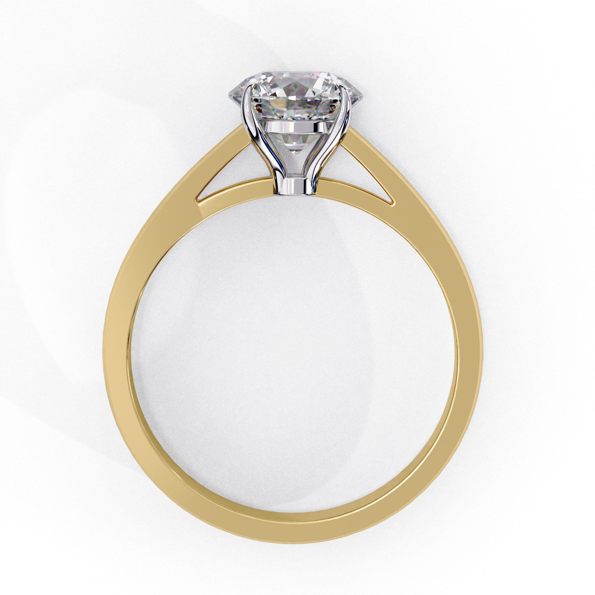 Elegant Solitaire Central Stone Ring
