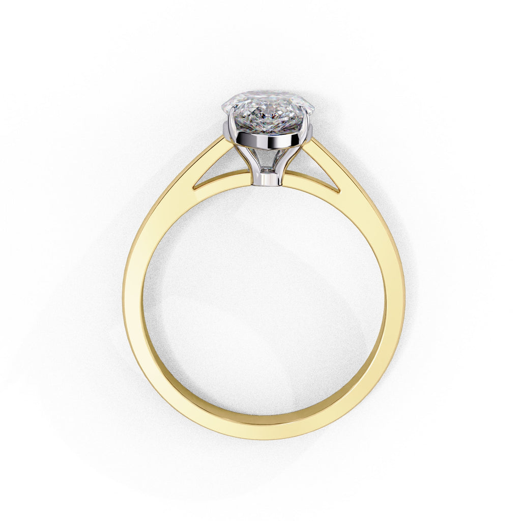 Elegant Solitaire Central Stone Statement Ring