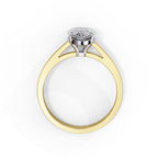 Elegant Solitaire Central Stone Statement Ring