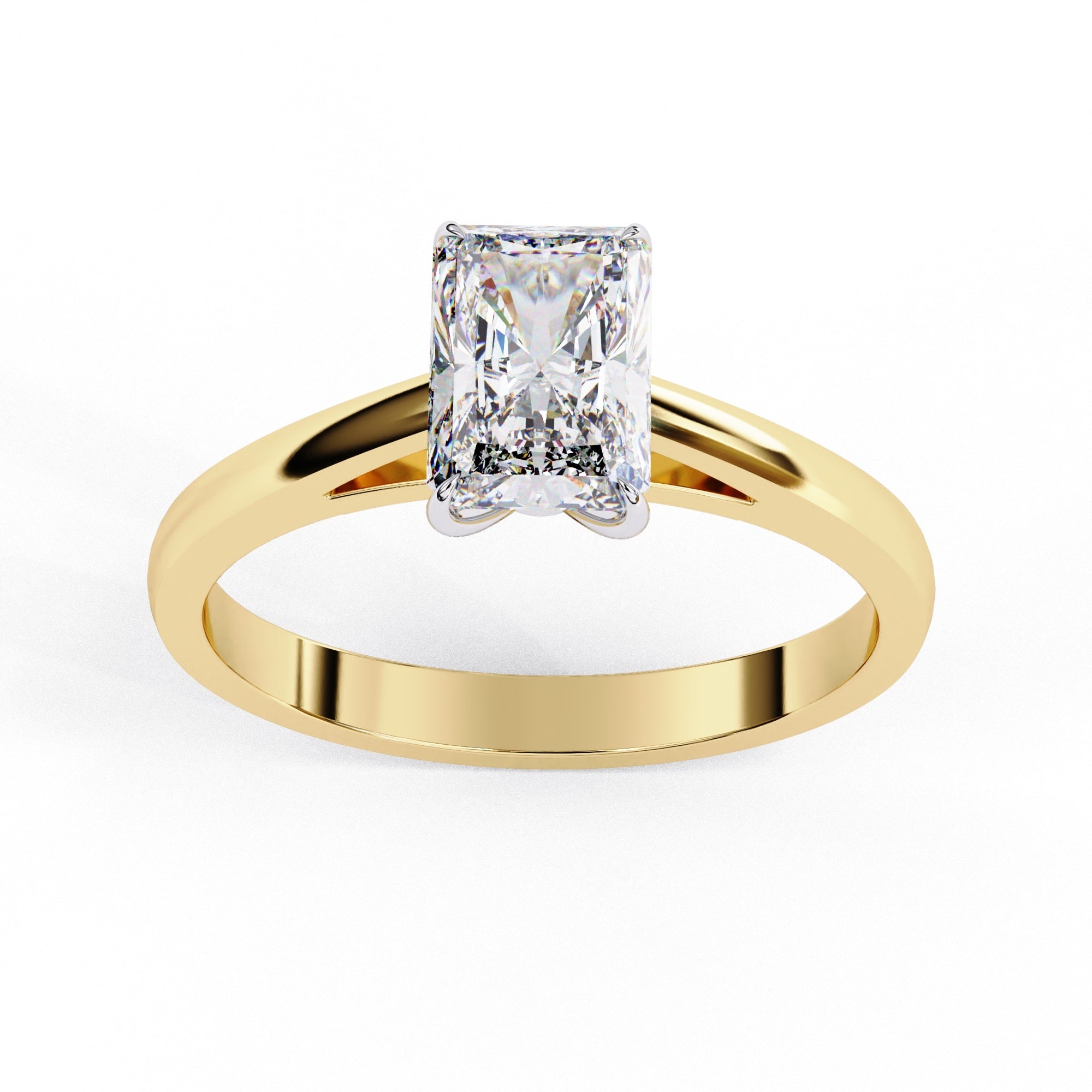 Elegant Central Stone Solitaire Ring