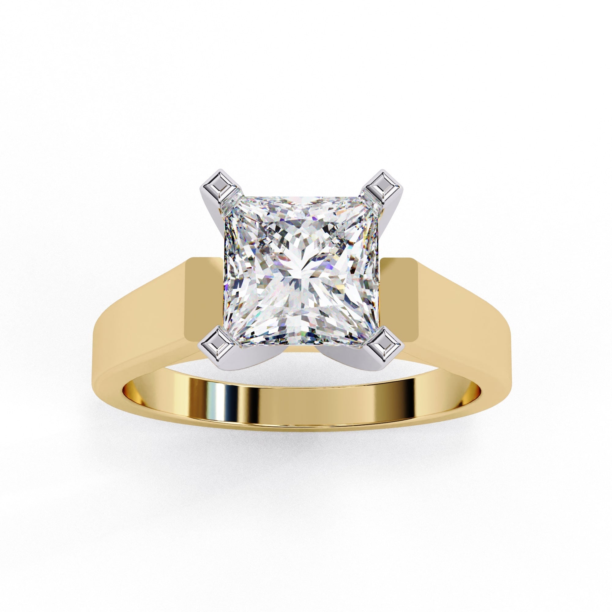 Elegant Central Stone Solitaire Ring