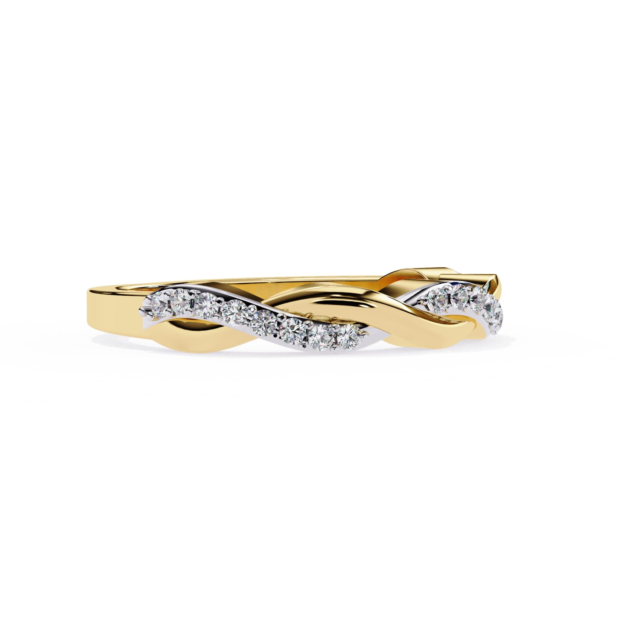 Elegant Diamond Side Stone Brilliance Ring